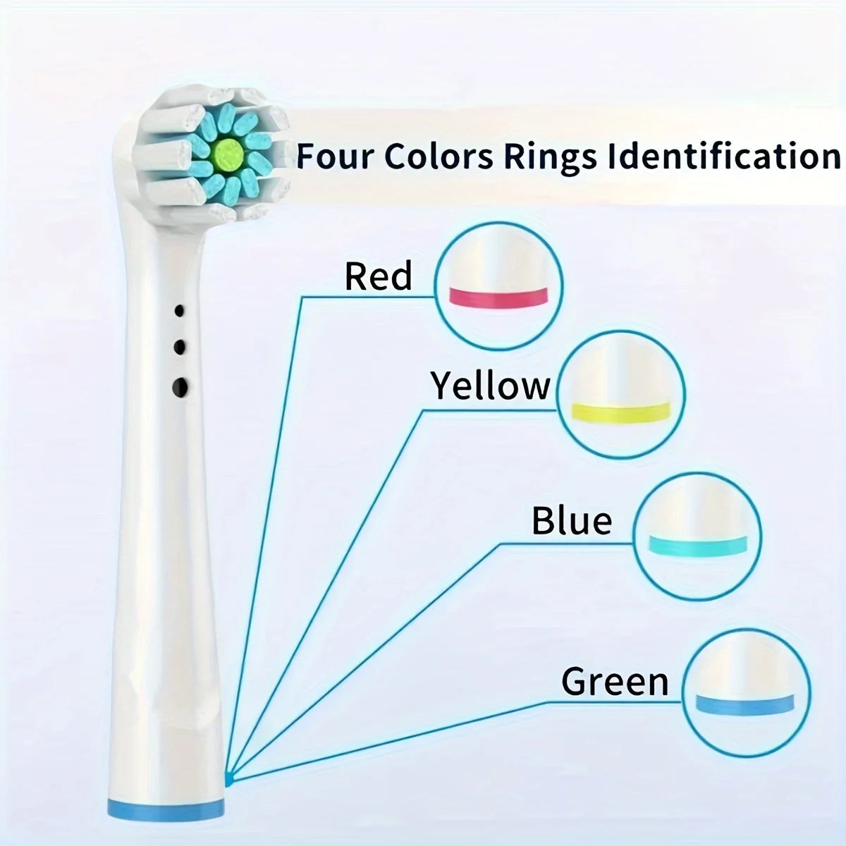 4/12/16/20 Pcs : Professional Electric Toothbrush