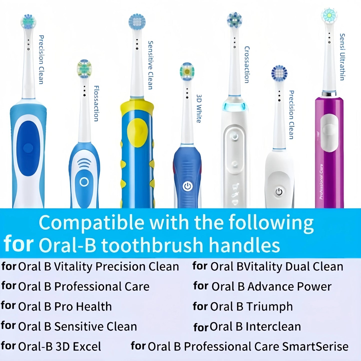4/12/16/20 Pcs : Professional Electric Toothbrush